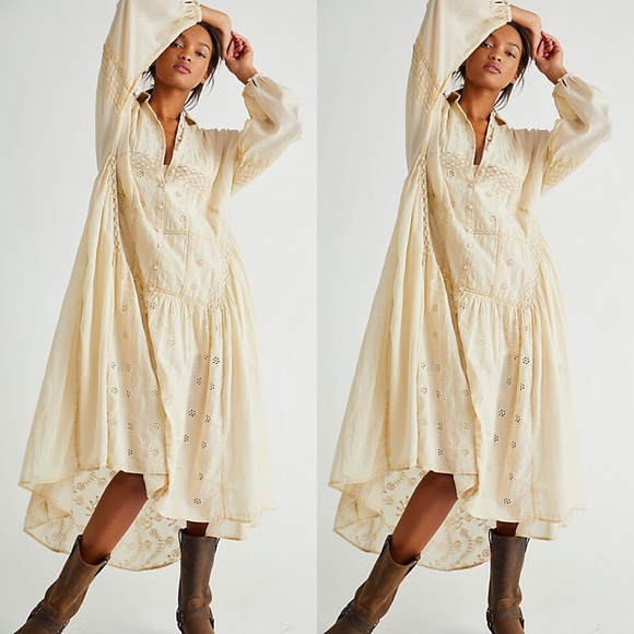 free people anita midi dress Baltic Born Womens Anita Maxi Dress | Light Blue Multi Floral